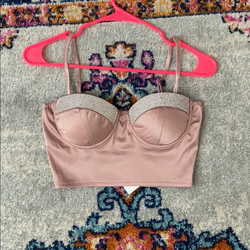 rhinestone bustier